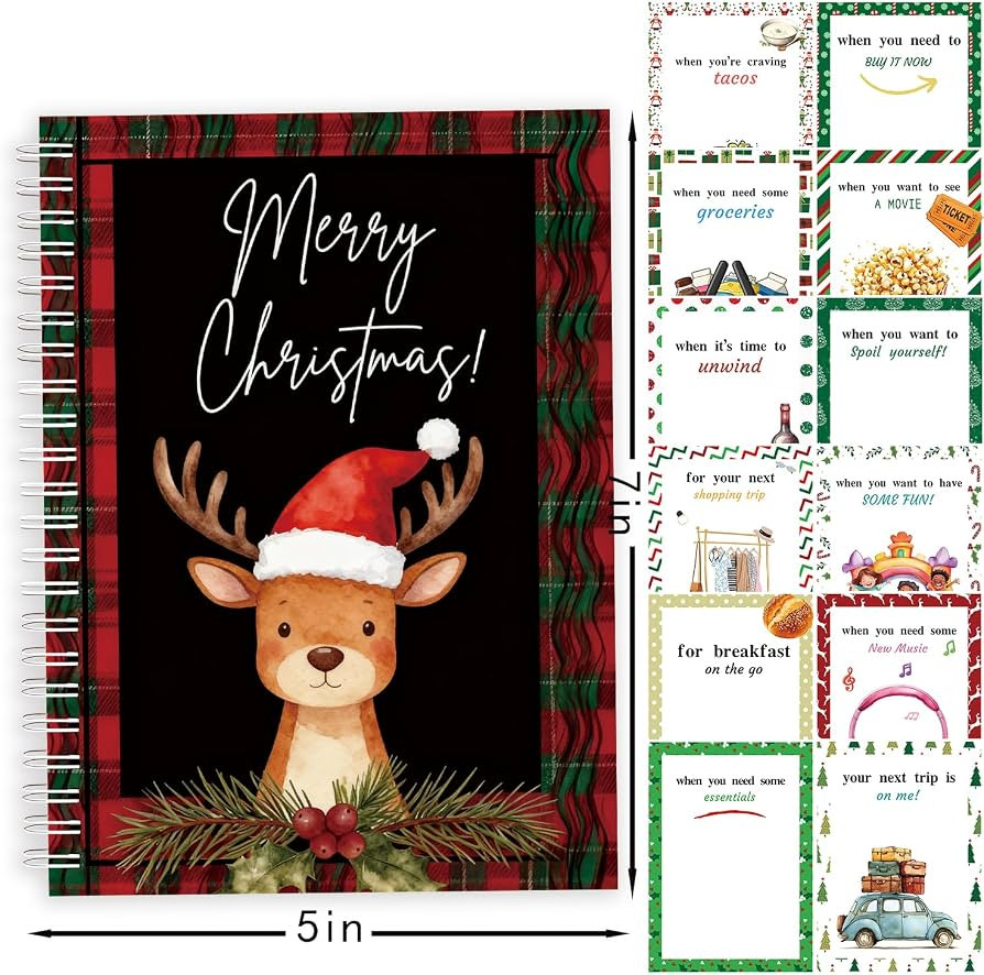 Semyifu Christmas Gift Card Book - Surprises on Every Page, DIY Spiral-Bound Merry Christmas Coll... | Amazon (US)