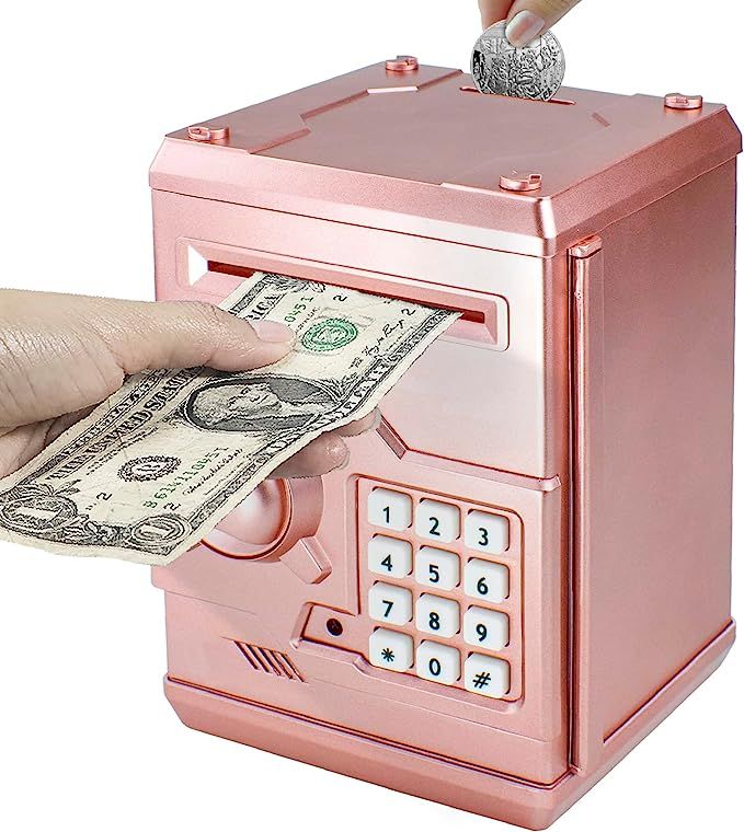 HUSAN Piggy Banks for Kids, Electronic Password Code Money Banks ATM Banks Box Coin Bank for Chil... | Amazon (US)