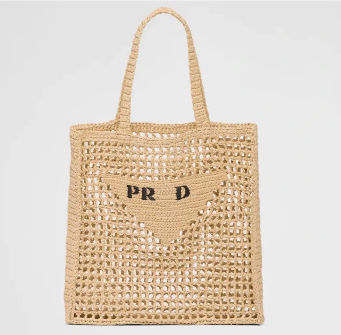Designer Shoulder Beach Bag Fashion Mesh Hollow Woven Shopping Bags for Summer Straw Tote Bag | DHGate
