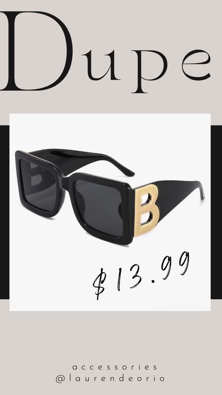 RUN! Balenciaga Sunglasses dupe only $13.99 on amazon! 

The look for less, luxury for less, deisgner dupe, amazon dupes, amazon designer, real vs replica, trending sunglasses 

#LTKxPrime #LTKGiftGuide #LTKfindsunder50