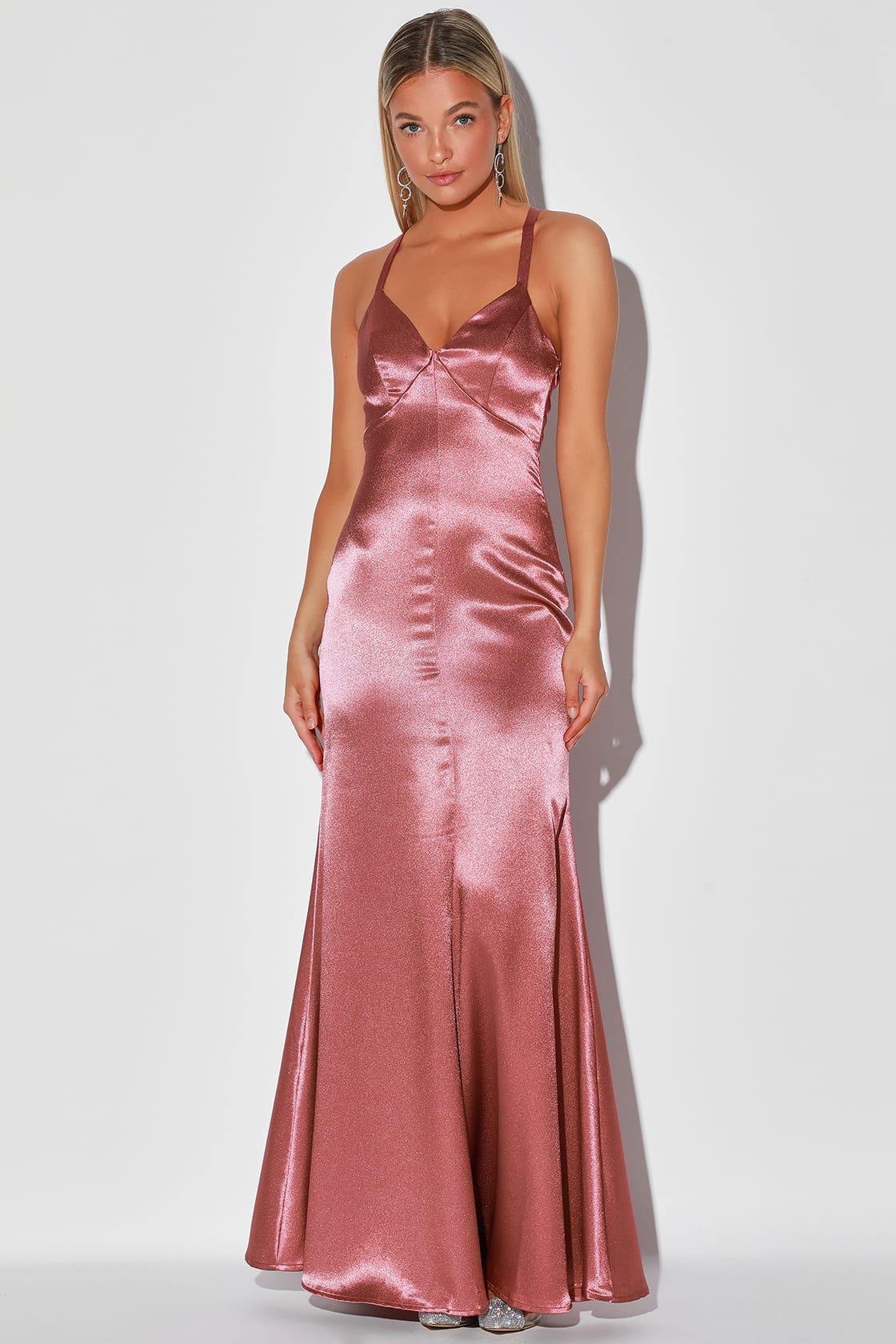 Troublemaker Rose Pink Sleeveless Mermaid Maxi Dress | Lulus (US)