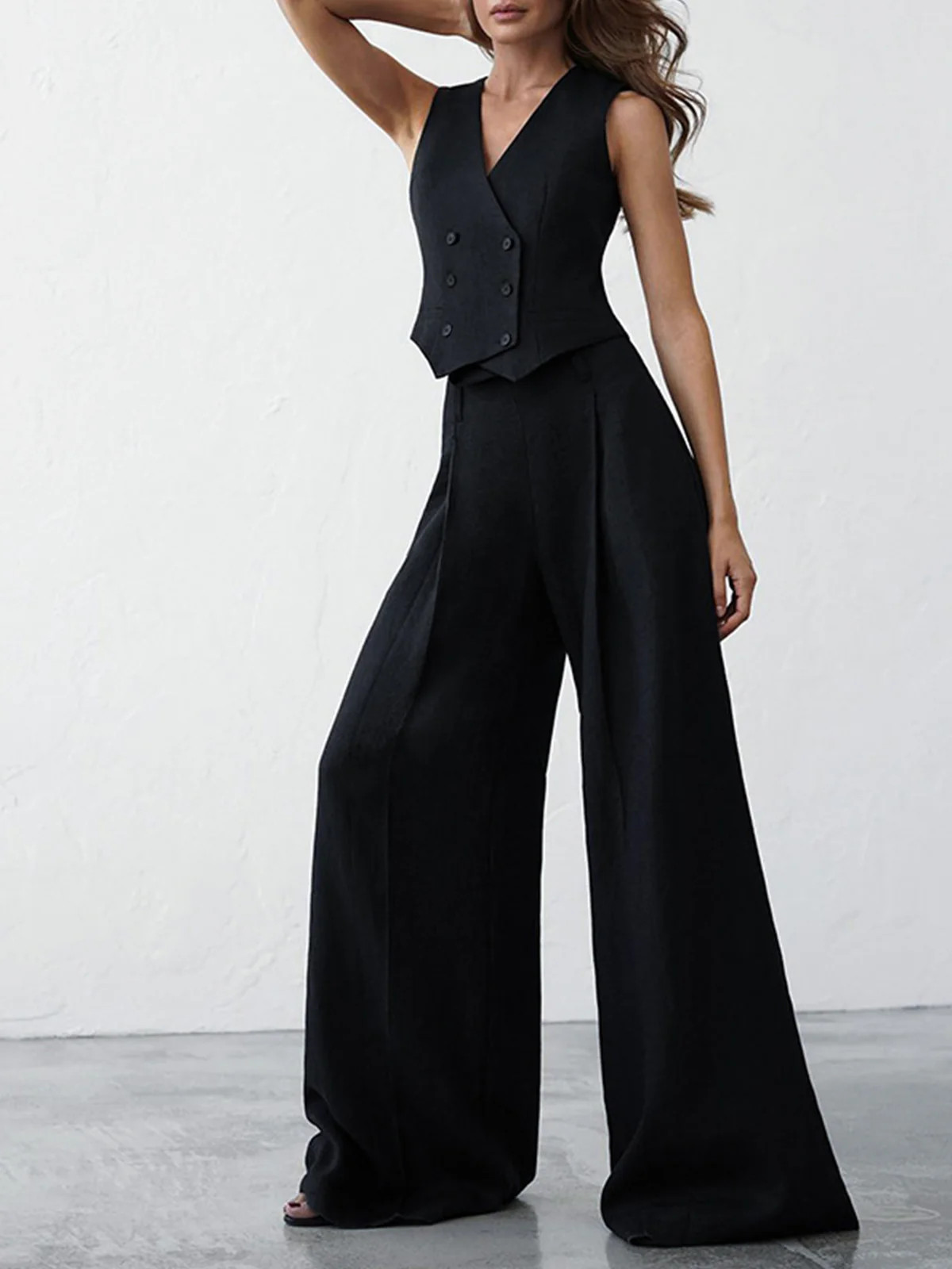 Minimalist Linen Two Piece Pants Set | Commense