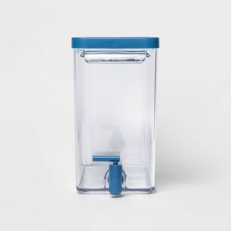 2.4gal Plastic Fridge Beverage Dispenser Blue - Sun Squad™ | Target