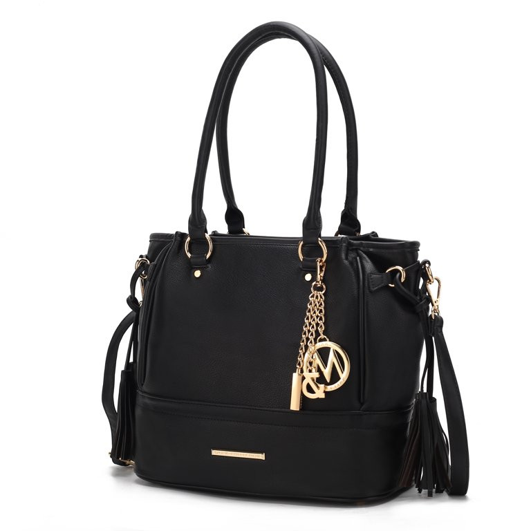 MKF Collection Moira Vegan Leather Women’s Tote Bag by Mia K. - Black - Walmart.com | Walmart (US)