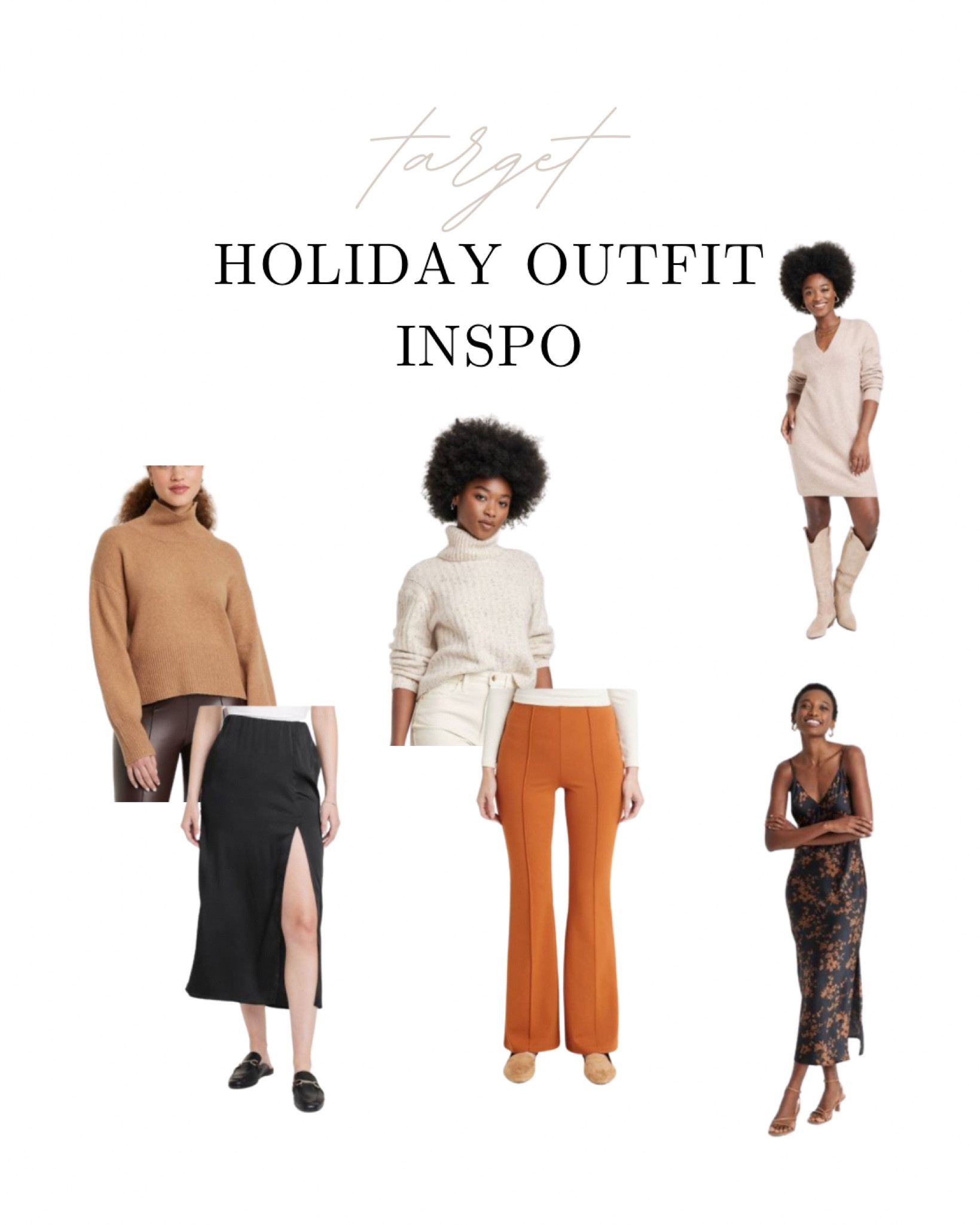 Whether you like to dress up or be cozy, target has you covered for every holiday outfit need!

Holiday, holiday outfit, outfit inspiration, fall, fall style

#LTKSeasonal #LTKHoliday #LTKfindsunder50