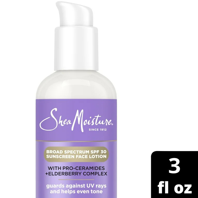 SheaMoisture Melanin Care SPF 30 Sunscreen Face Lotion Even Tone, Nourished & Radiant with Pro-Ce... | Walmart (US)