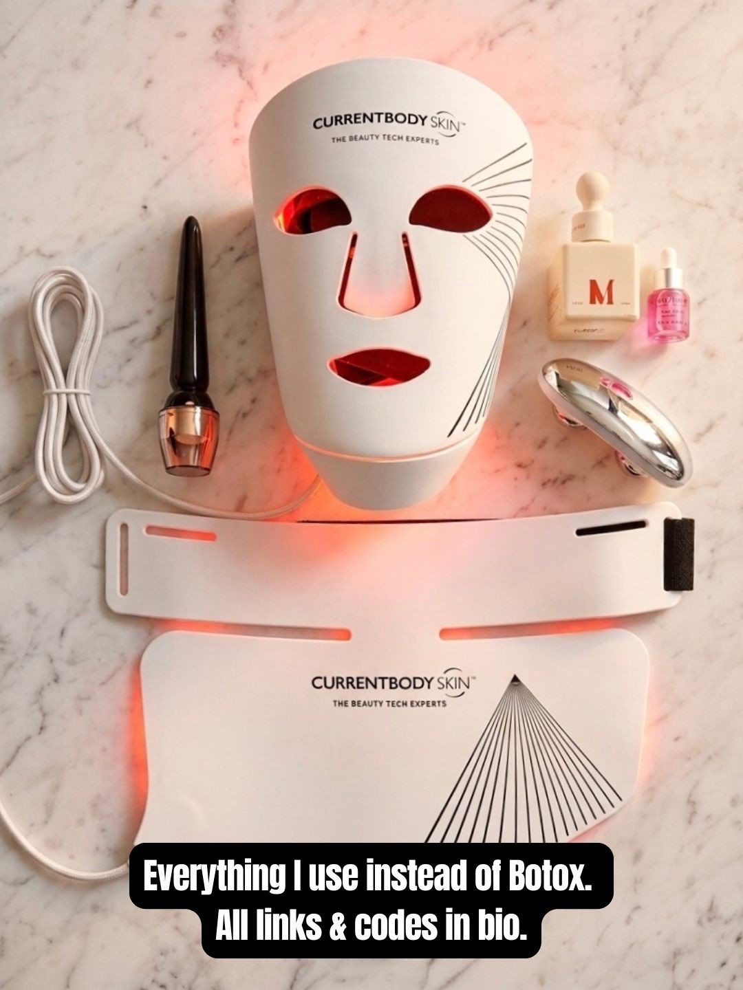 No botox. No professional treatments in years. Just these 5 tools used consistently for 2 years.

Each one does something different and together they address lifting, texture, scars, discoloration, fine lines and skin quality. I'll break down each one in detail over the coming weeks.

Comment ROUTINE below for my full at-home protocol and all discount codes 👇

#AtHomeSkincare #NoBotox #skincaredevices #AntiAgingRoutine #ledmask