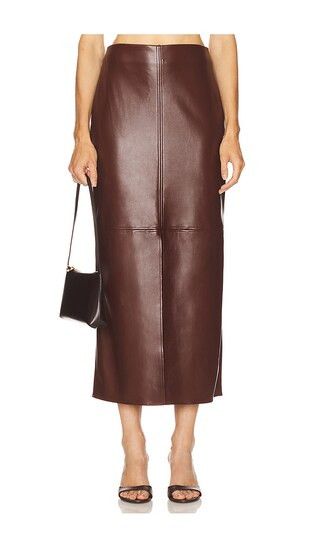 Cala de la Cruz Sede Skirt in Brown. - size XS | Revolve Clothing (Global)