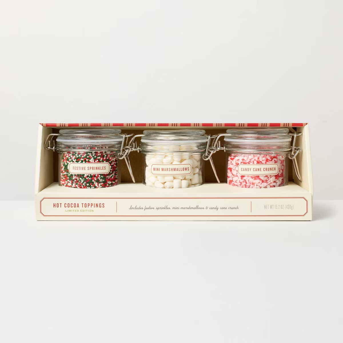 Christmas Cocoa Bar in Glass Latch Jars - 15.2oz - Hearth & Hand™ with Magnolia Table | Target