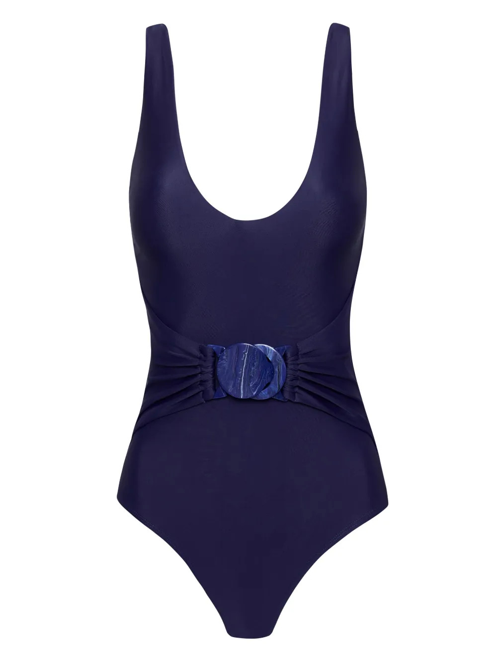 Alba belted V-neck swimsuit | Farfetch Global