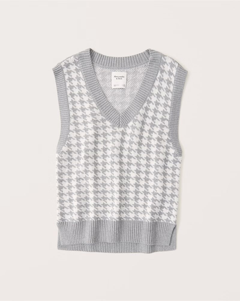 Women's Cable Knit V-Neck Sweater Vest | Women's Fall Outfitting | Abercrombie.com | Abercrombie & Fitch (US)