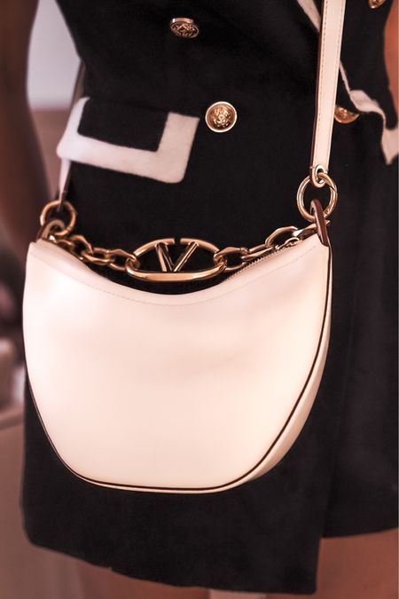 I am in love with this beautiful Valentino crossbody. The gold chain detail adds a really chic and luxurious element to every outfit. I carried this handbag all through Italy and I’ll definitely be wearing it all summer long! 

~Erin xo 

#LTKTravel #LTKItBag #LTKSeasonal