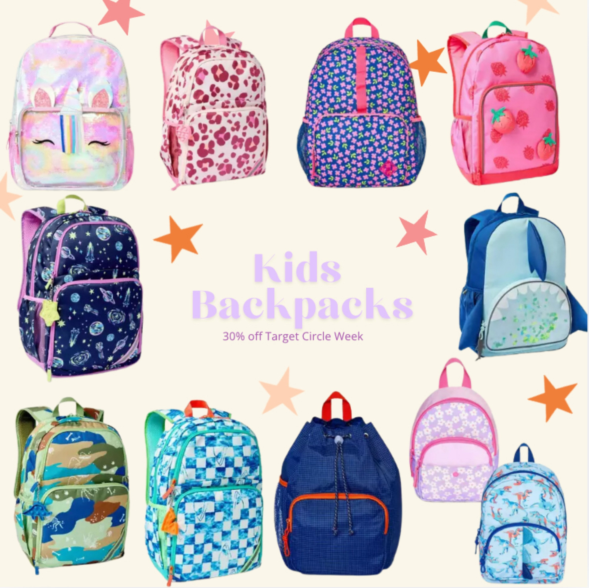 Target Circle Week! 🎯❤️

Save 30% off on backpacks // back to school // kids // bts 



#LTKTravel #LTKSummerSales #LTKKids