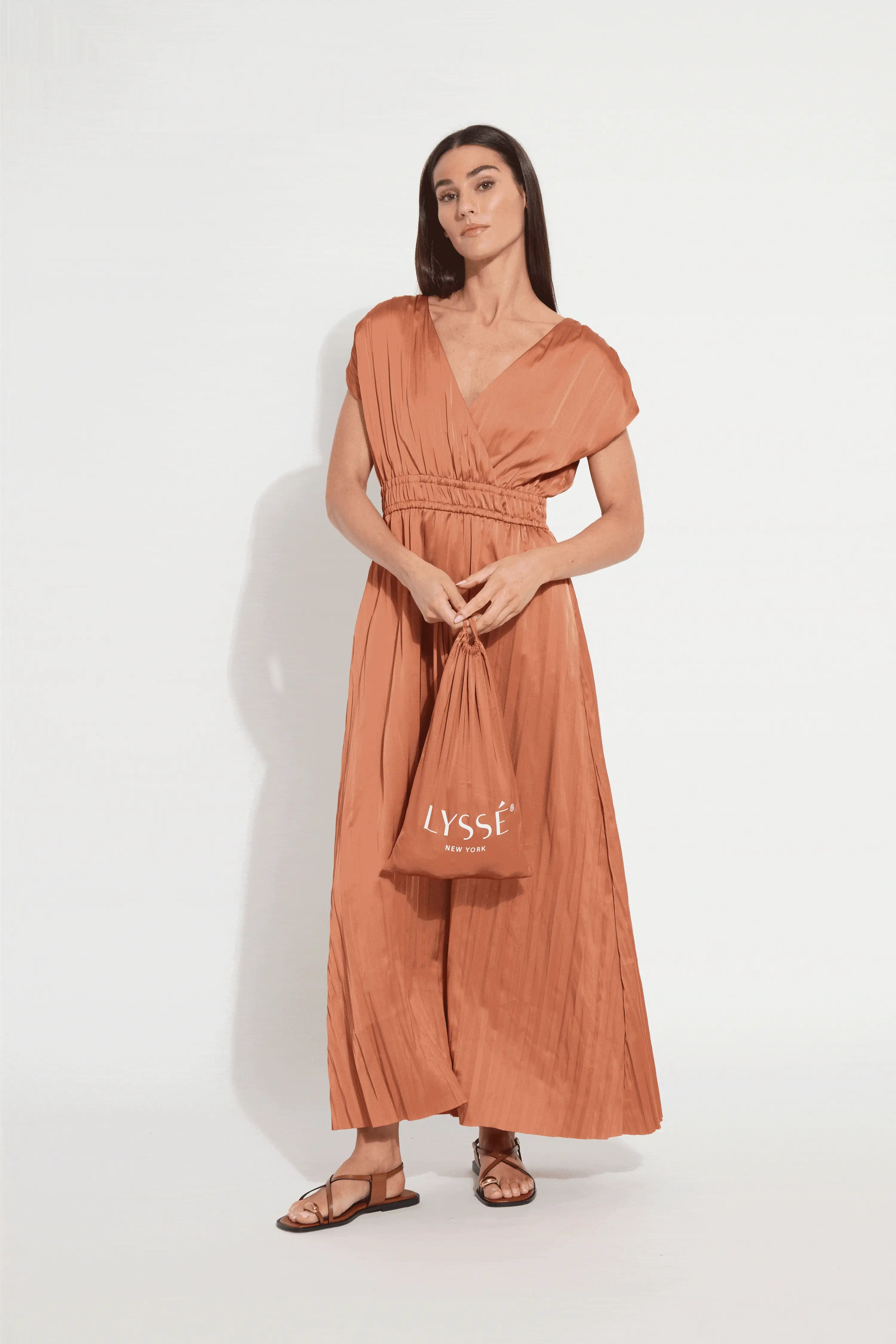 Maite Packable Pleated Dress | Lysse NY