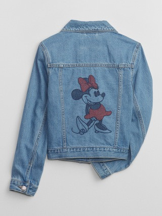 GapKids | Disney Minnie Mouse Icon Denim Jacket with Washwell | Gap Factory