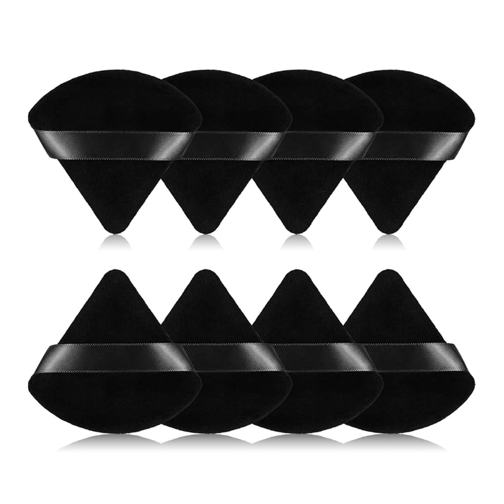 8Pcs of Triangular Powder Puff Makeup Sponges, Made of Super-soft Velvet, Designed for Contouring... | Amazon (US)