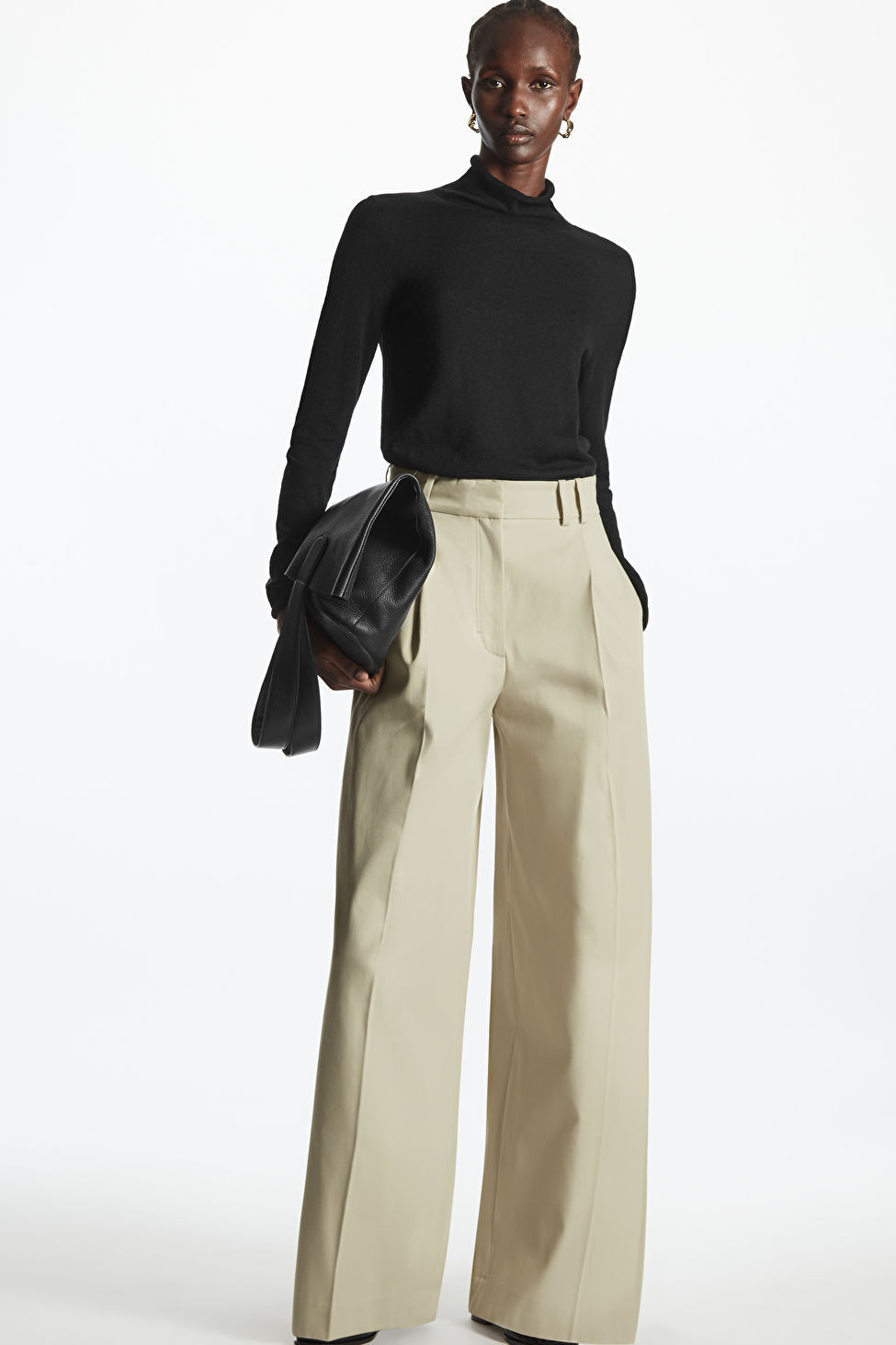 PLEATED WIDE-LEG UTILITY TROUSERS | COS UK