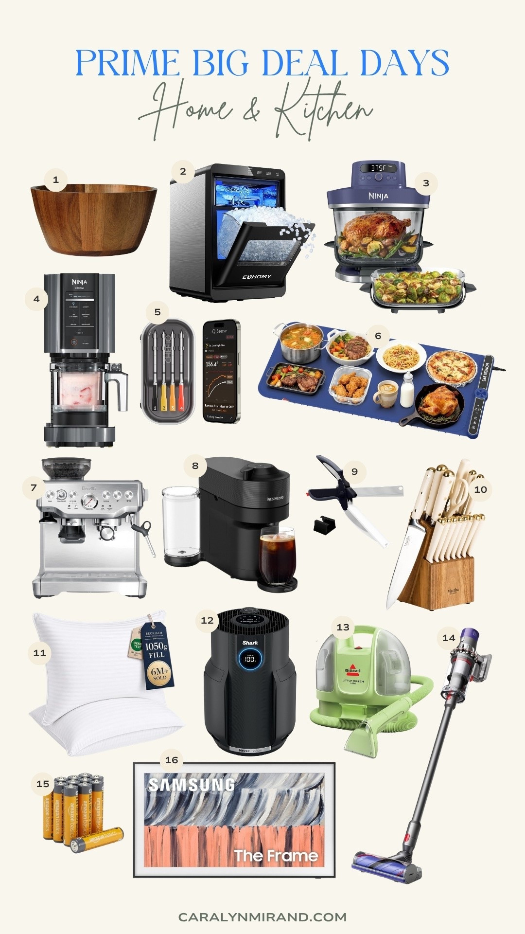 Prime big deal days - home & kitchen finds - entertaining must-haves - kitchen gadgets - coffee machine - frame TV