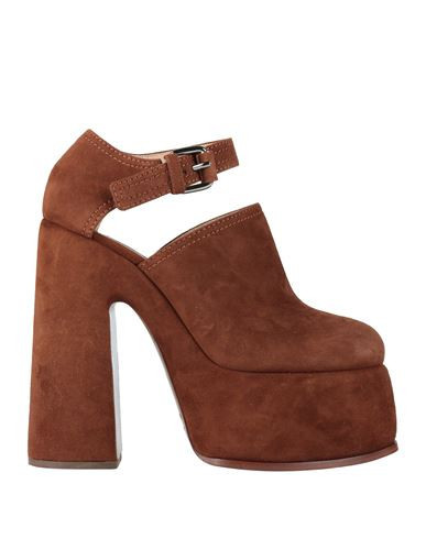 Casadei Woman Pumps Brown Size 10 Leather | YOOX (US)