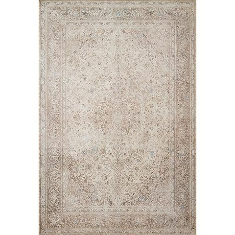 Loloi Amber Lewis Honora Collection HON-01 Ivory/Natural 9'-6" x 13' Area Rug | Amazon (US)