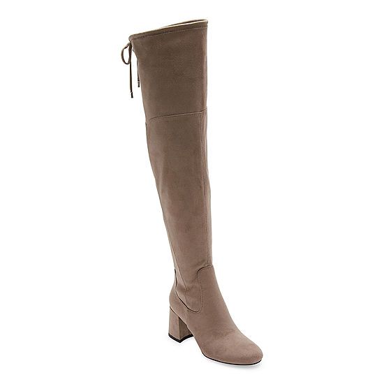Liz Claiborne Womens Yarmont Block Heel Over the Knee Boots | JCPenney