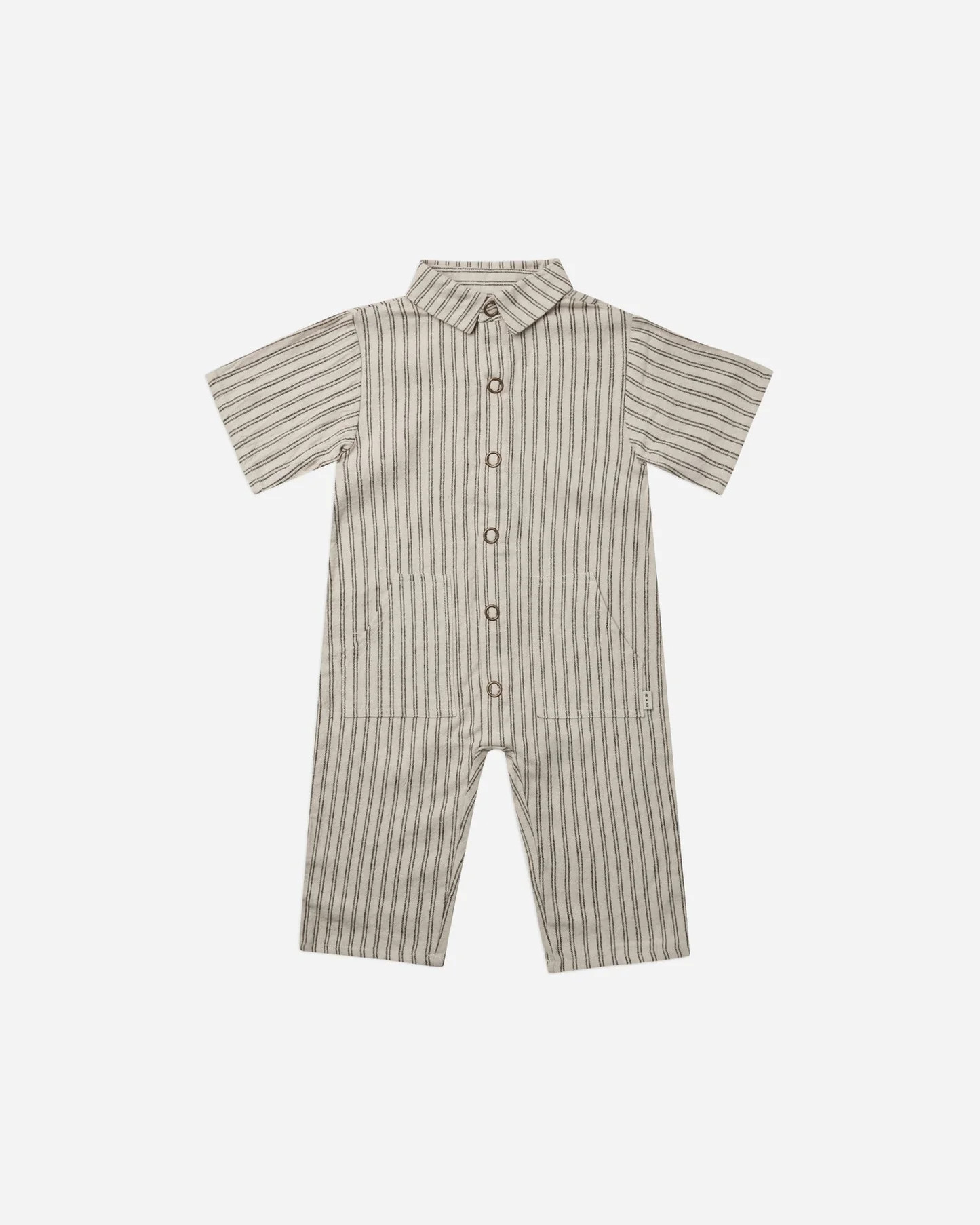 rhett jumpsuit || black pinstripe | Rylee + Cru