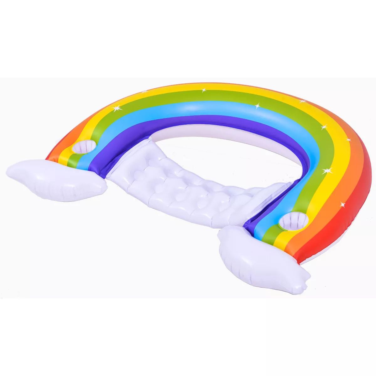 Pool Central 58" Inflatable Rainbow Swimming Pool Lounge Chair | Target