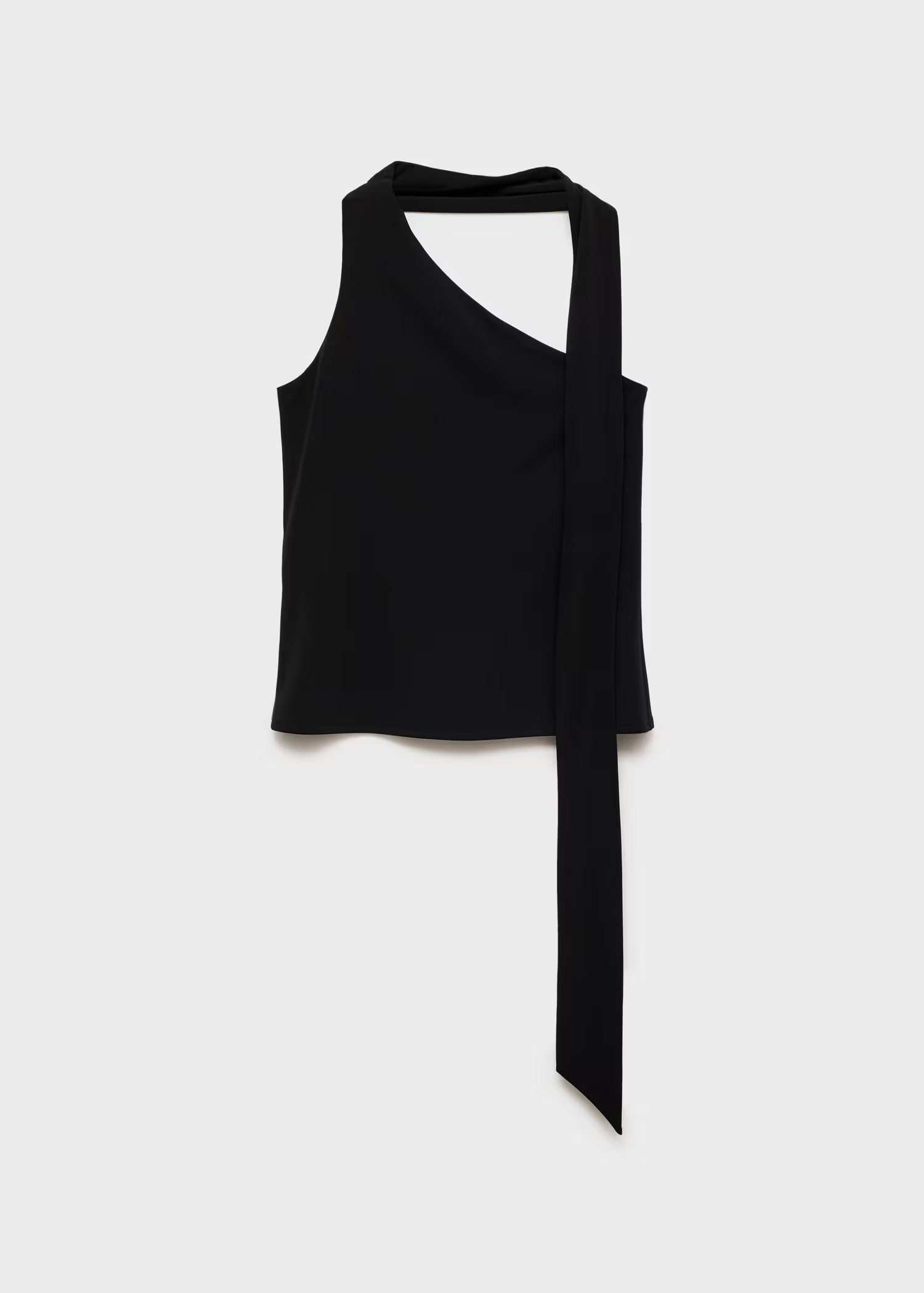 Asymmetrische top met choker - Dames | MANGO Nederland | Mango EU