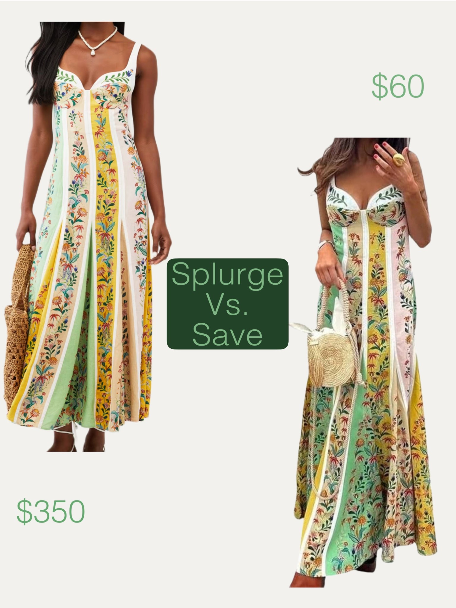 Look for less - dupe - spring dress 