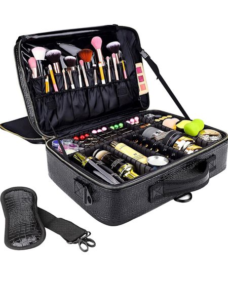 gzcz Large Makeup Train Case Professional 16" Travel Makeup Cosmetic Bag Organizer Portable PU Leather Makeup Storage Case Artist Box with Adiustable Dividers & Strap (L-Crocodile Pattern) Now $37
(Regularly $49.99)

#LTKtravel #LTKsalealert #LTKitbag