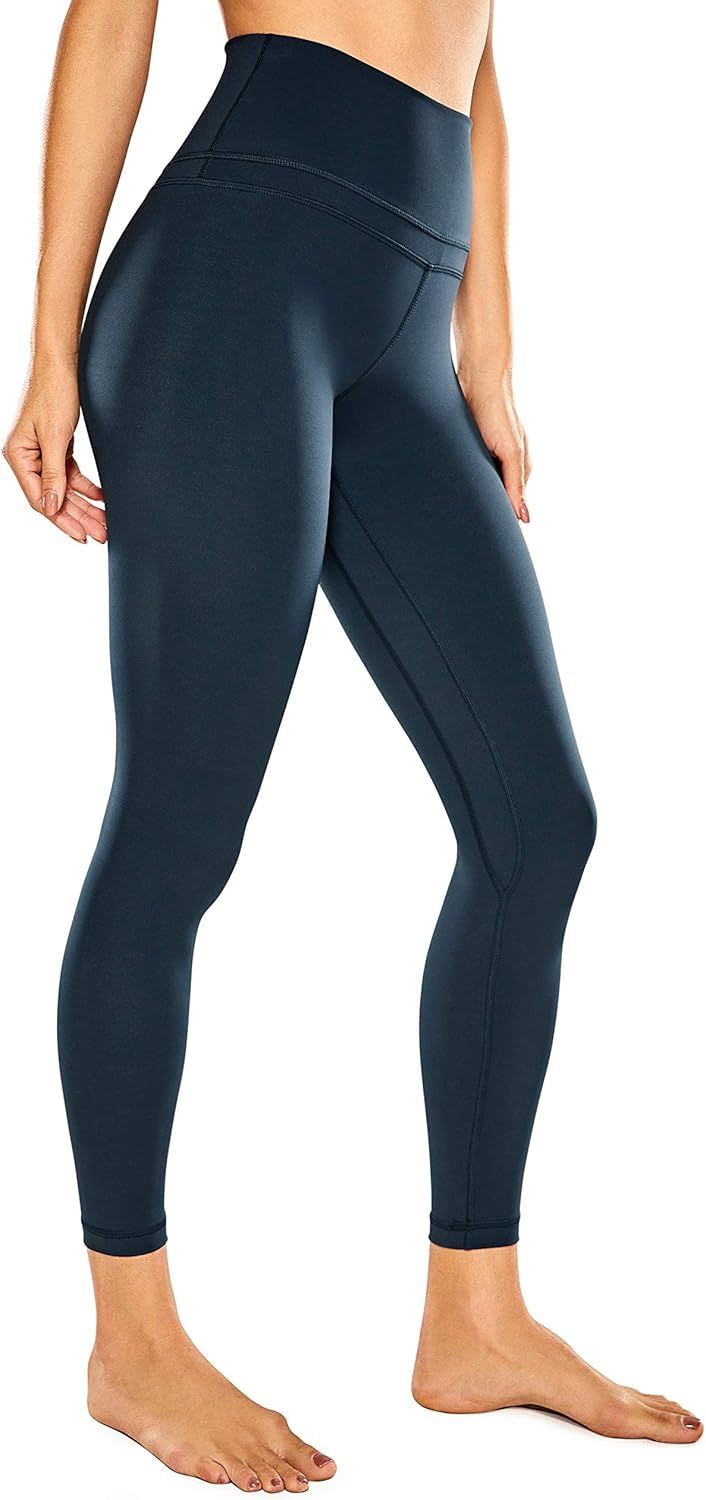 CRZ YOGA Women's Naked Feeling Workout Leggings 25 Inches - 7/8 High Waist Yoga Tight Pants | Amazon (US)