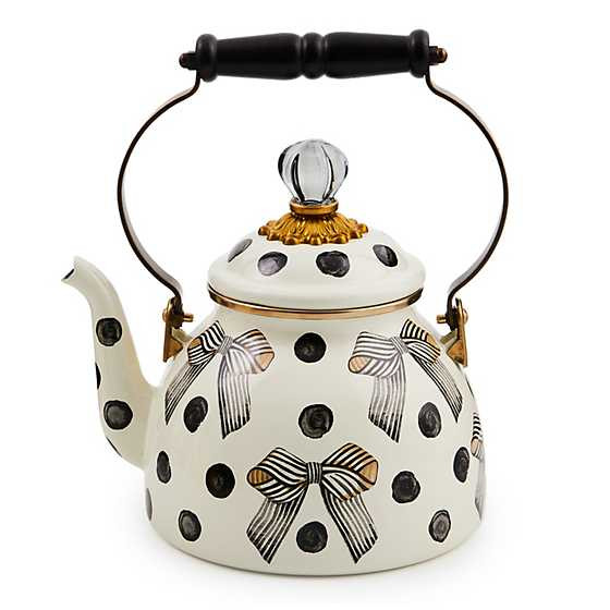 Pretty As A Bow 2 Quart Tea Kettle | MacKenzie-Childs