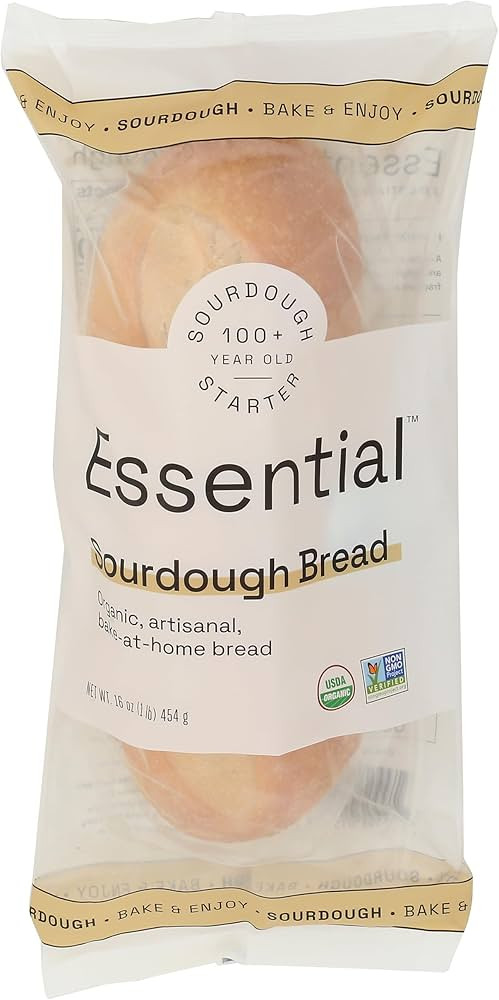 ESSENTIAL BAKING COMPANY Organic Sourdough Take & Bake Bread, 16 OZ | Amazon (US)