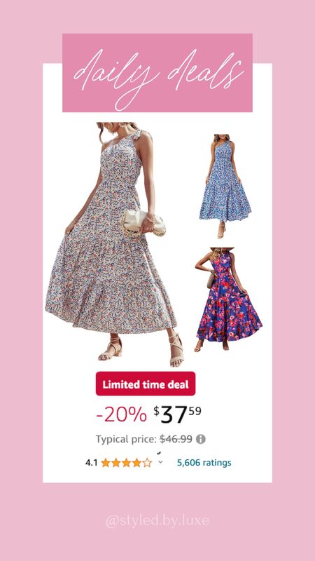 Amazon daily deals 

Amazon maxi dress | Amazon daily deals | floral maxi | summer maxi dress 

#LTKStyleTip #LTKSeasonal #LTKSaleAlert