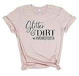 Glitter and Dirt #momofboth - Mom shirt, Mom Shirts, New Mom Gift, New Mom Shirt, mom hustle, Mom Li | Amazon (US)