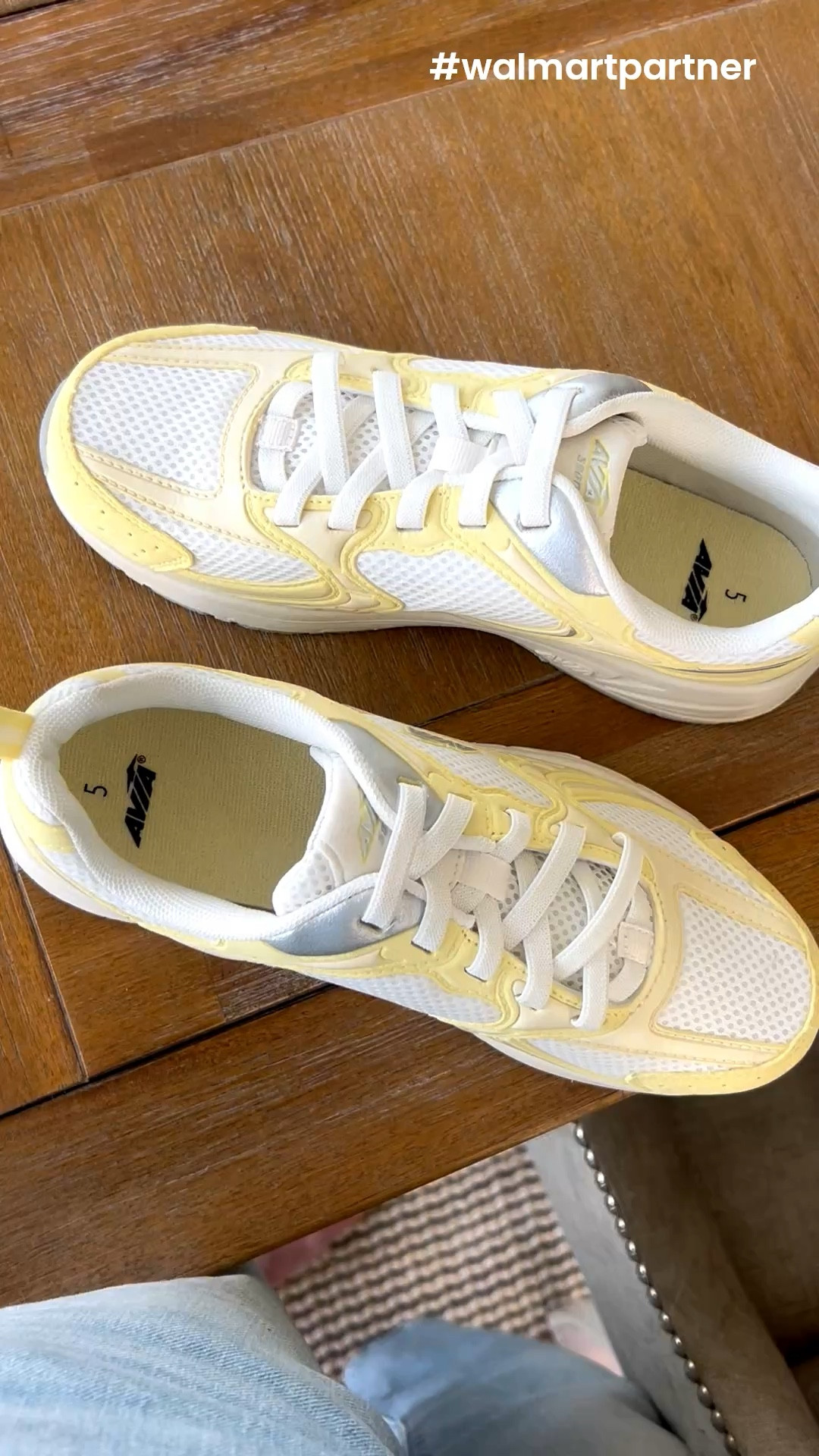 Who can say no to BUTTER YELLOW? #walmartpartner These tennis shoes are not only darling, they’re also fantastic quality I was so impressed by! They’re easy slip on and off with elastic ties too! Tons of colors to choose from! @walmartstyle #walmartstyle

