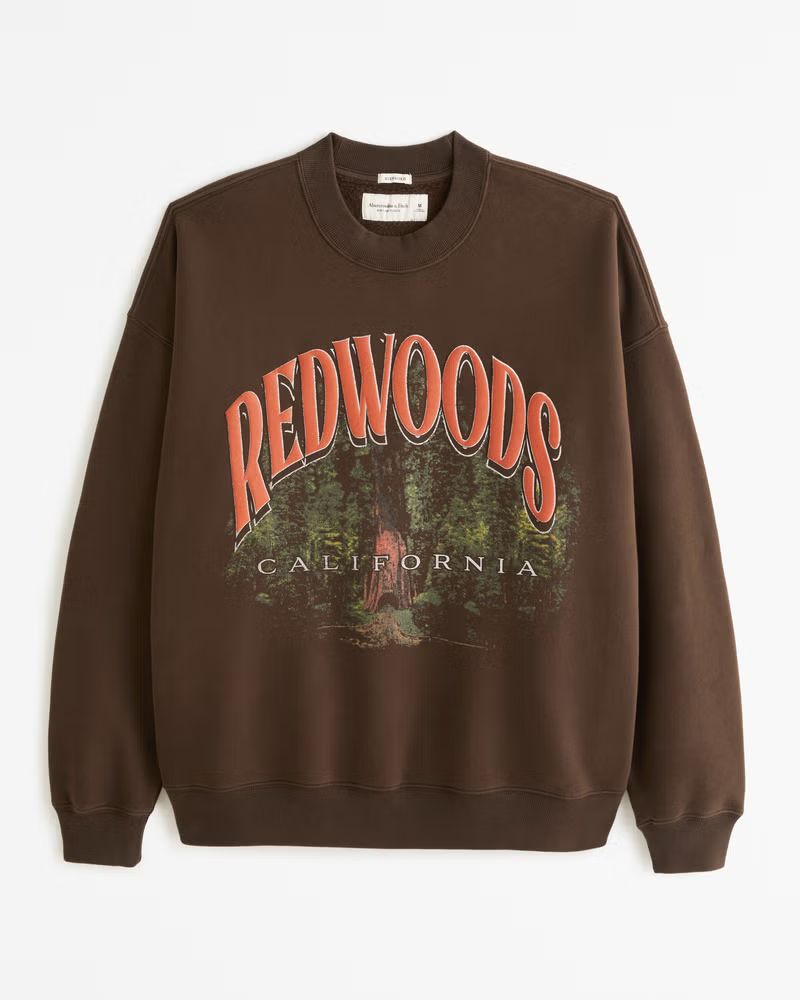 Redwoods Graphic Crew Sweatshirt | Abercrombie & Fitch (US)