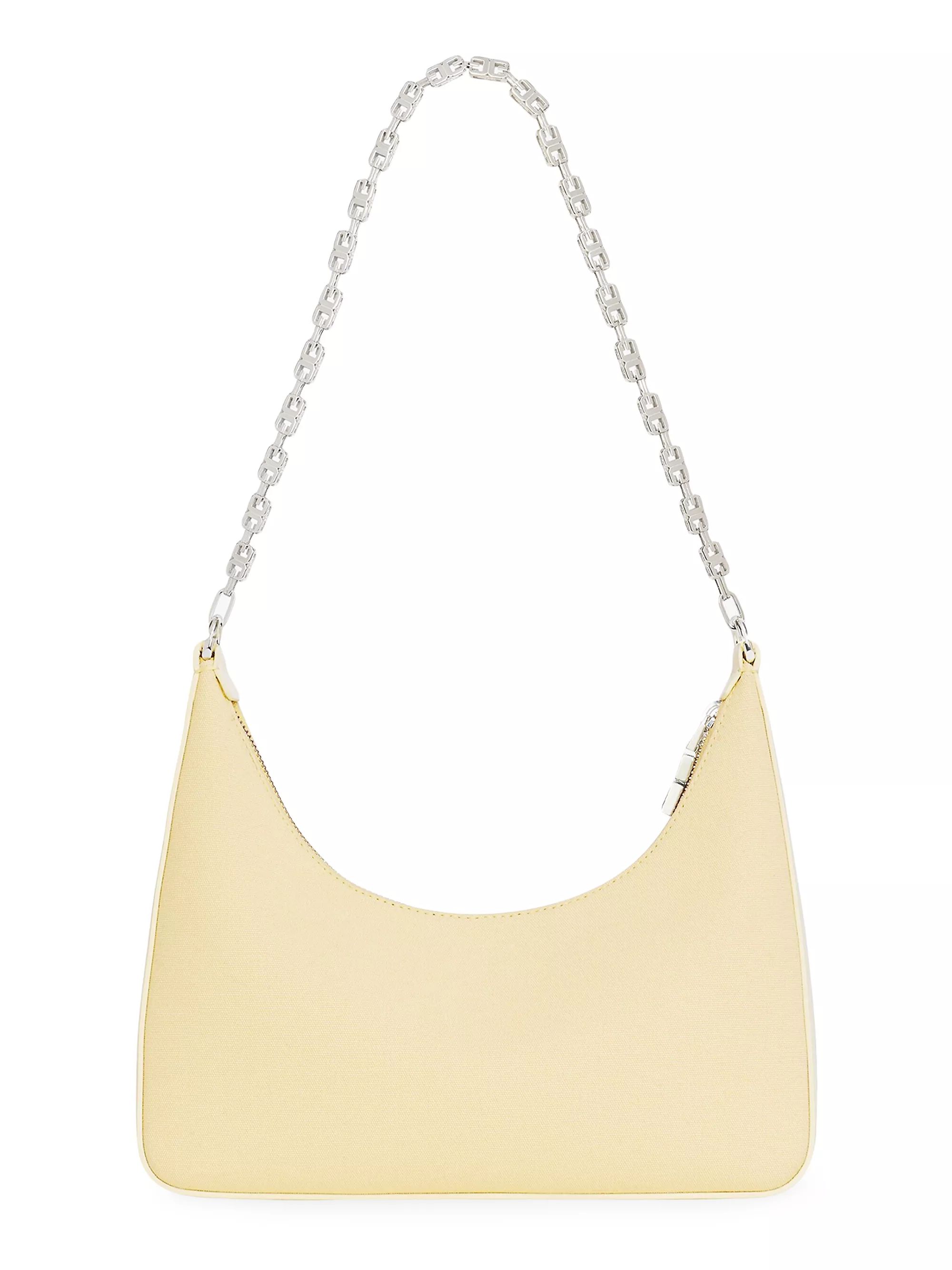Small Moon Cut Out Bag in Canvas with Chain | Saks Fifth Avenue