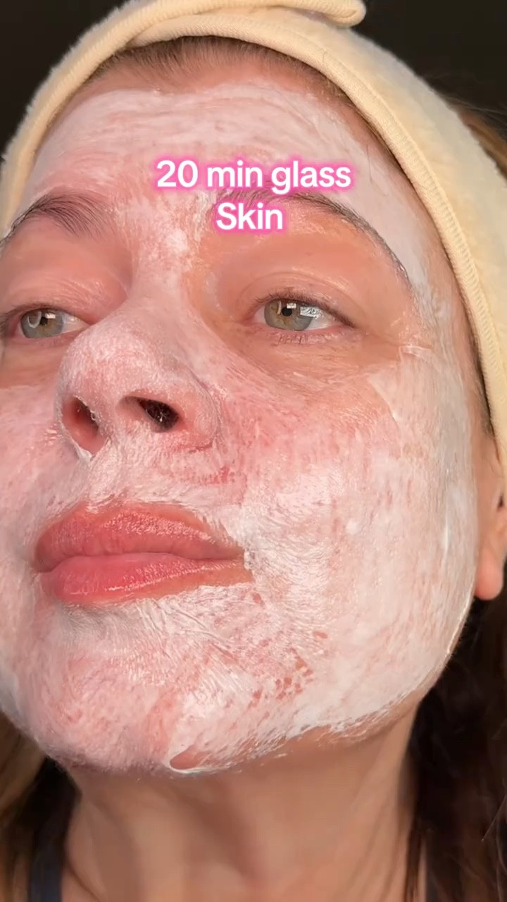 Medicube NAILED IT AGAIN! Milky hydration for perfect glowy glass skin in just 20 minutes! @medicube global #medicube #milkskincare #antiagingskincare #glassskin 