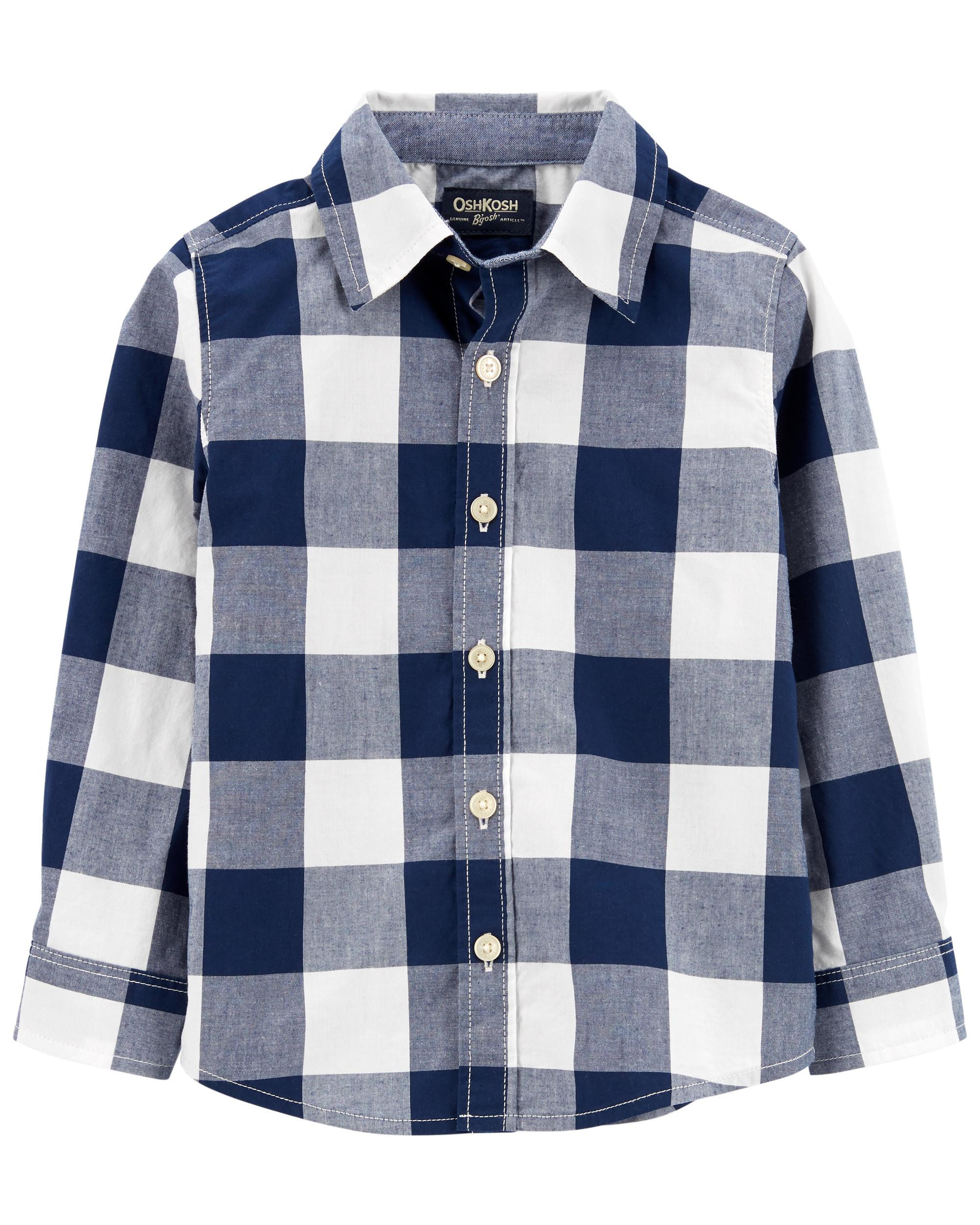Buffalo Check Button-Front Shirt | Carter's