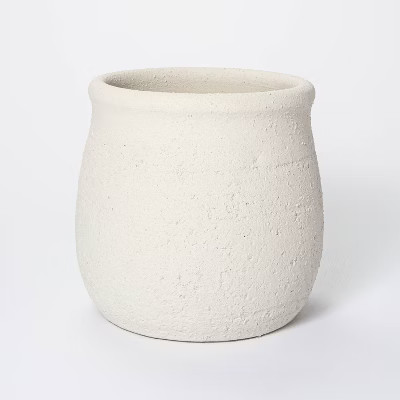 9" x 9.5" Rustic Weathered Planter White - Threshold™ designed with Studio McGee | Target