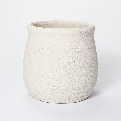 9&#34; x 9.5&#34; Rustic Weathered Planter White - Threshold&#8482; designed with Studio McGee | Target
