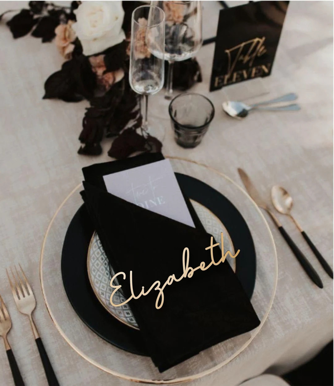 Wedding Place Cards Table Decor Laser Cut Names Personalized Place Cards Wedding Place Names Pers... | Etsy (US)