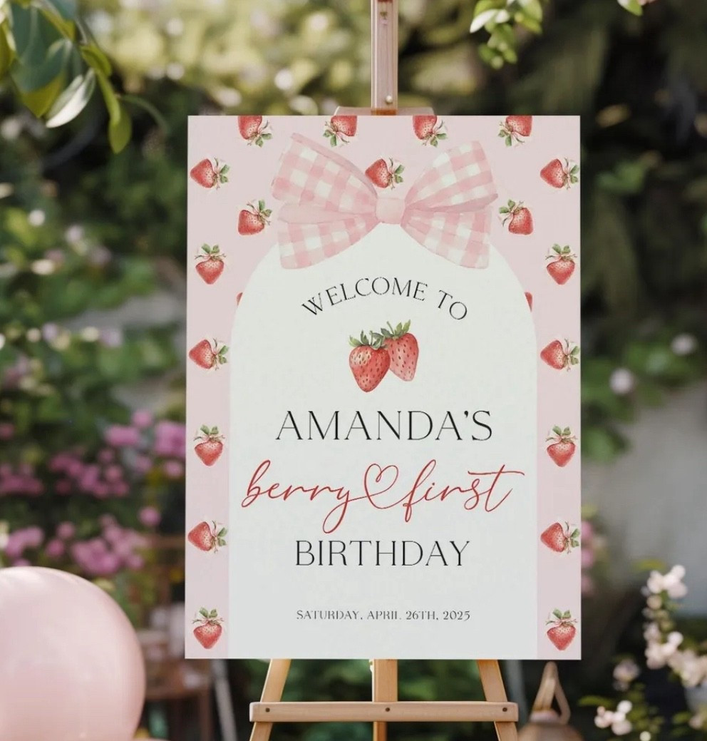 Strawberry birthday party theme for girls 1st birthday! 

#strawberrybirthday #1stbirthday #girlsbirthday #farmersmarketbirthday #birthdayparty

#LTKKids #LTKBaby #LTKParties