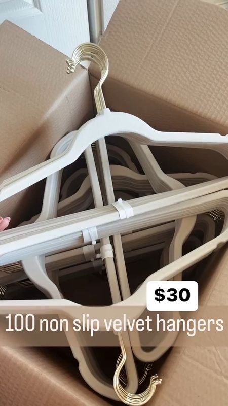 100 velvet non slip hangers - $30! Best deal you’ll find, comes in a few colors 

#LTKhome #LTKFind #LTKunder50