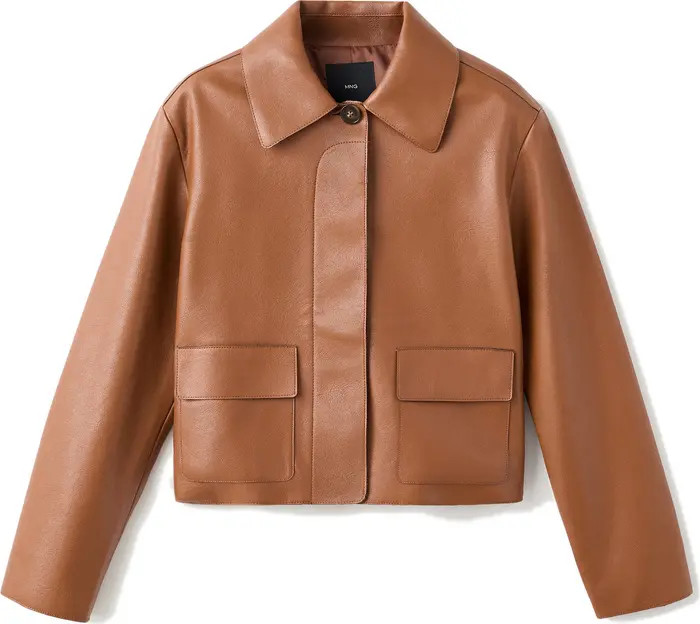 MANGO Sabina Faux Leather Jacket | Nordstrom | Nordstrom