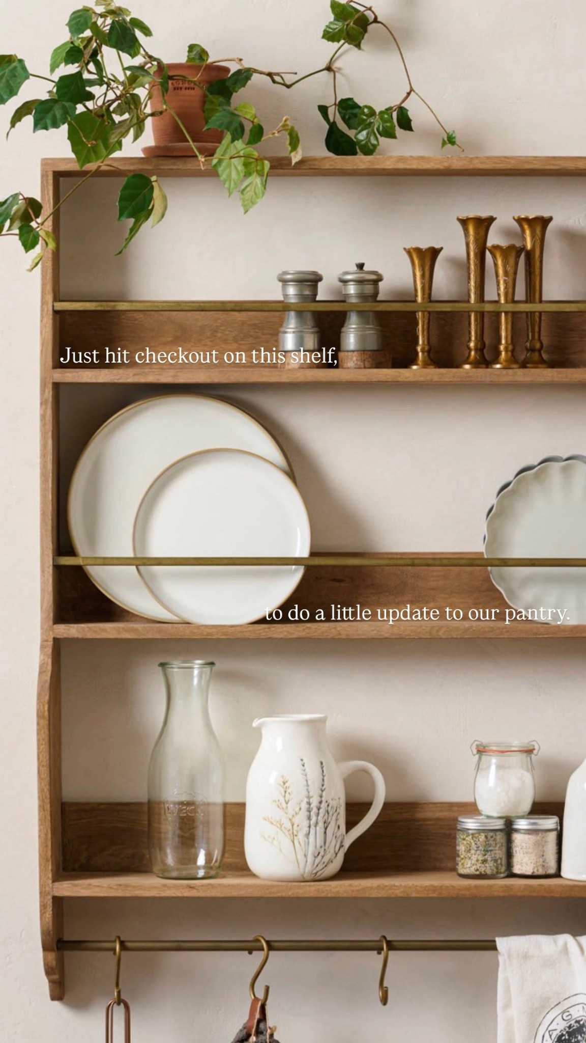 Hit checkout on this @magnolia shelf to do a little update to our pantry.

#LTKHome