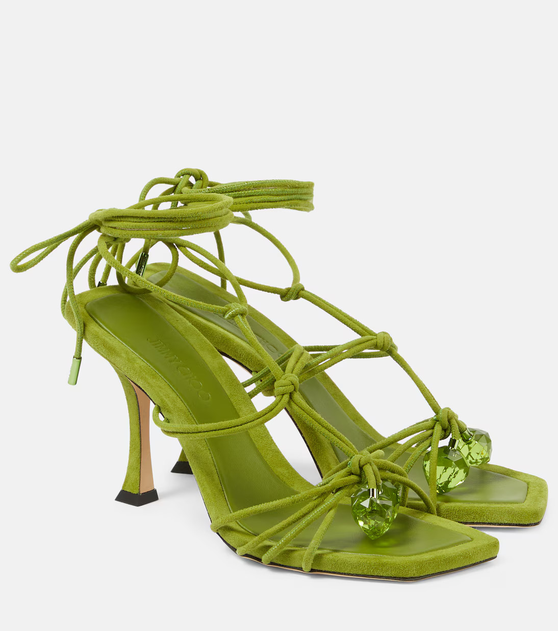 Sandali Jemma 90 in suede con cristalli | Mytheresa (IT)