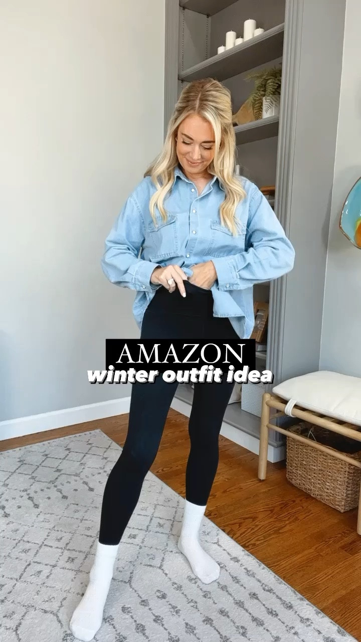 Amazon Winter Outfit Idea // wearing a small in everything (everything fits true to size) 

Puffer vest, chambray shirt, denim shirt, winter outfits, shearling boots, winter boots, casual outfits, leggings outfits, layered outfits

#LTKHoliday #LTKSeasonal #LTKstyletip
