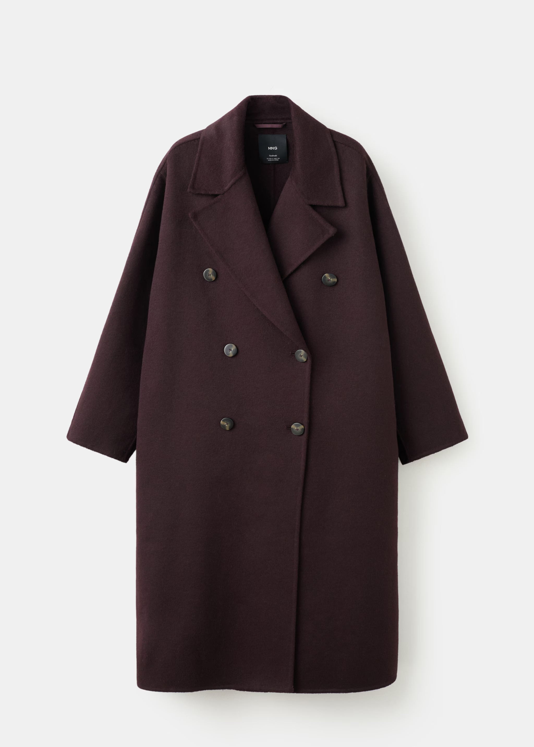 Handmade oversized wool coat | MANGO (UK)